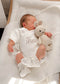Unisex Wrap Romper | White