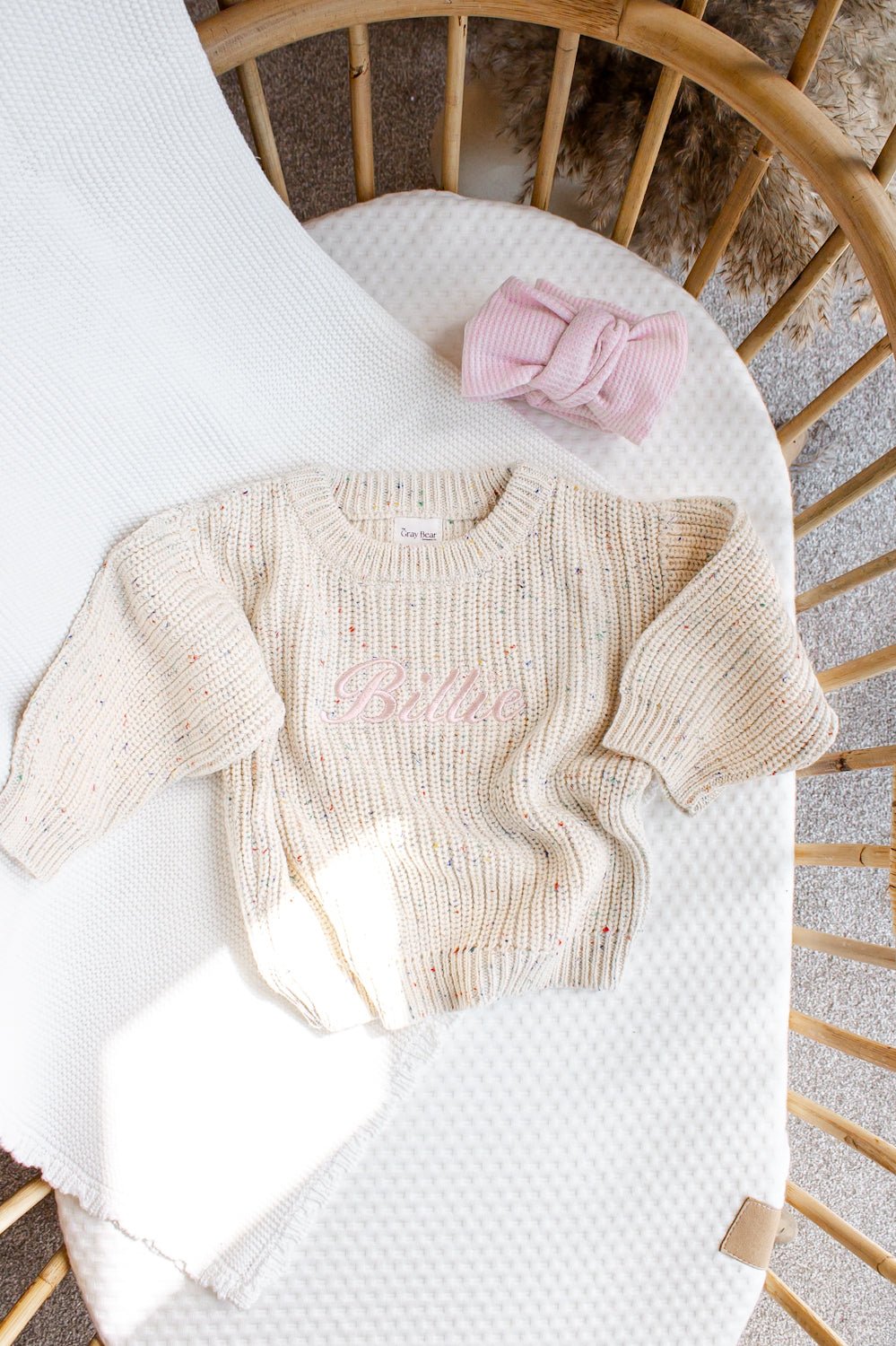 Speckled Chunky Knit Sweater | Cream