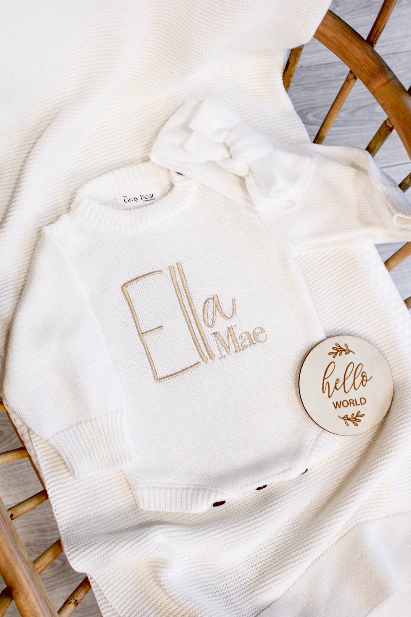 Personalised Baby Romper | White