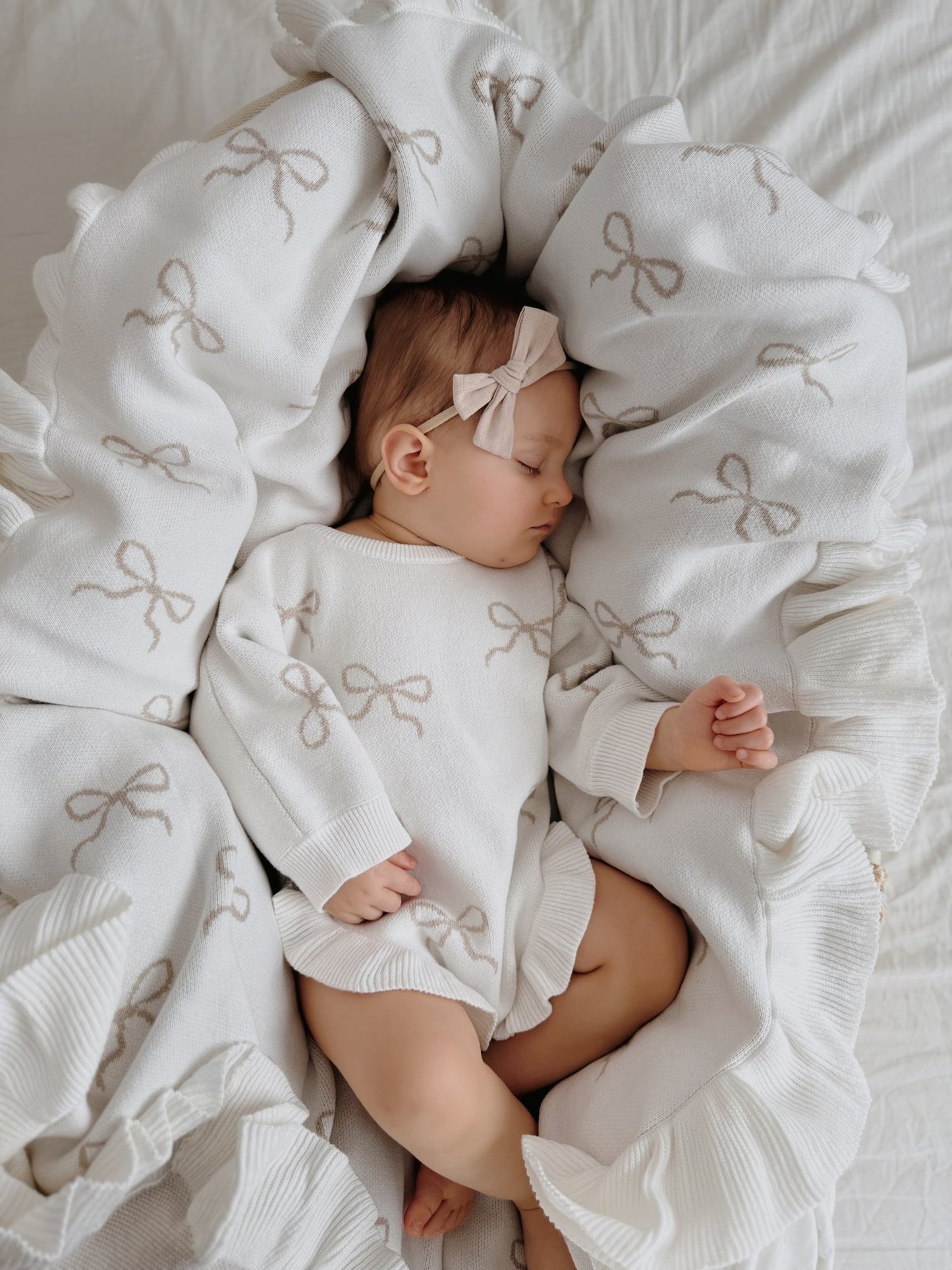 Ruffled Leg Romper | Bows