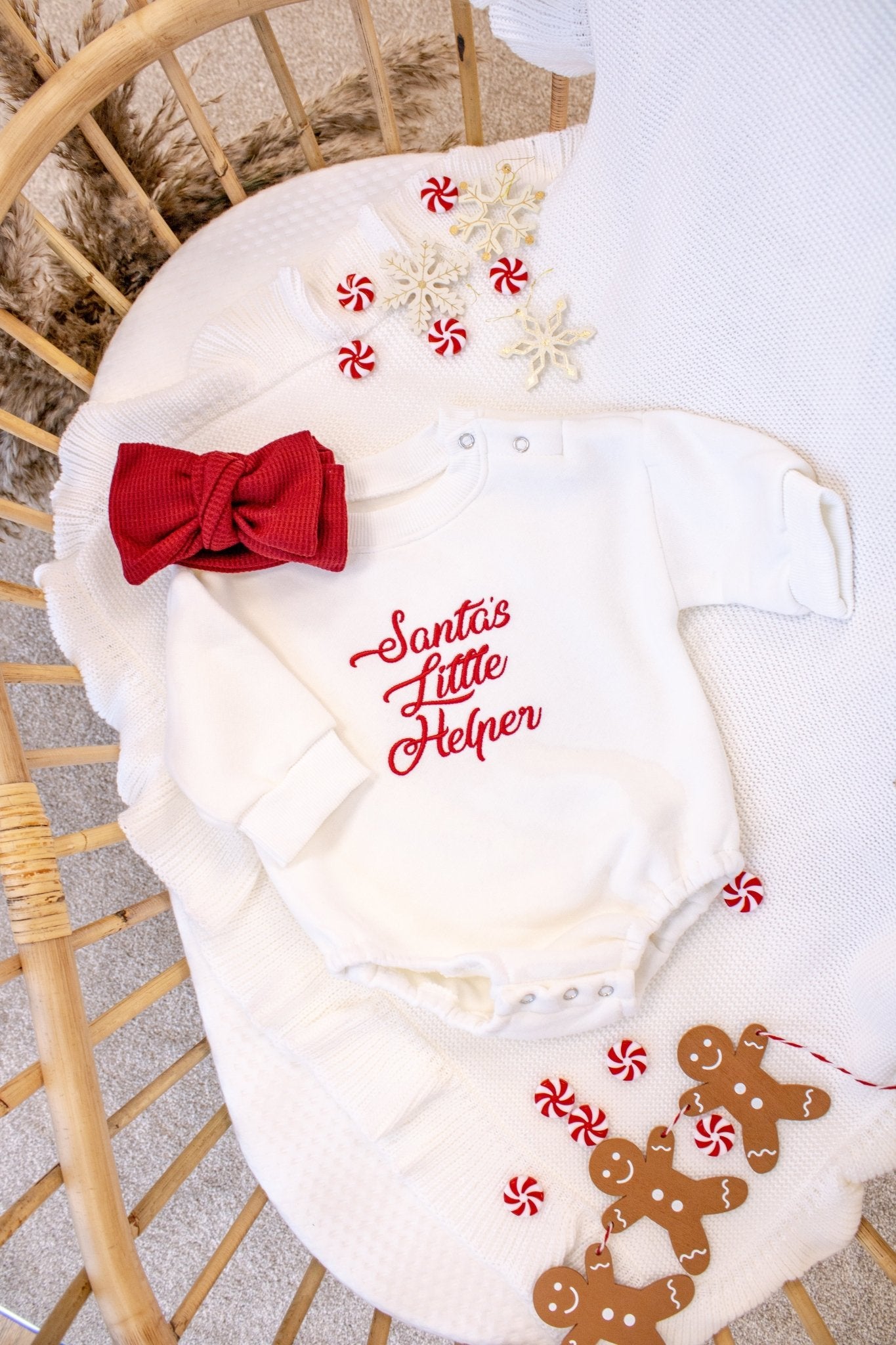 Santa’s Little Helper | Bubble Romper | Christmas Collection