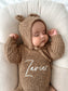 Textured Bear Bonnet | Chestnut
