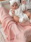 Scalloped Edge Blanket | Blossom Pink