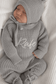 Personalised Full Length Romper | Stone Grey