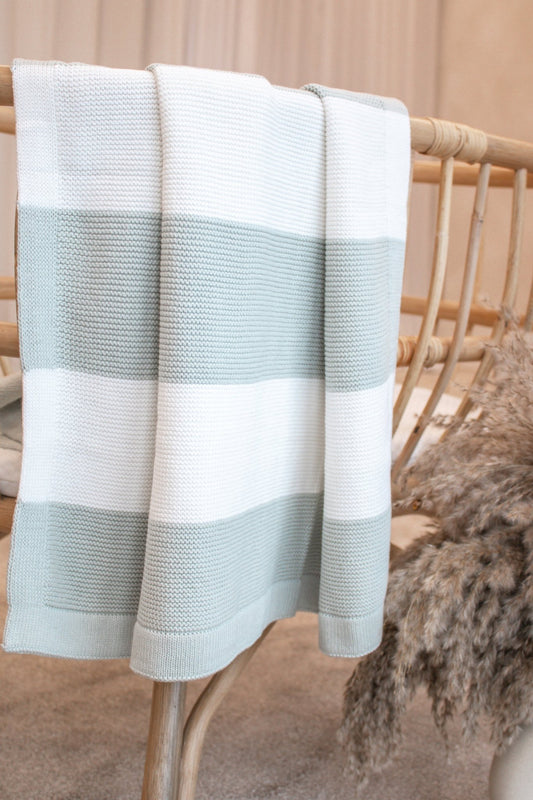 Striped Blanket | Sage Green
