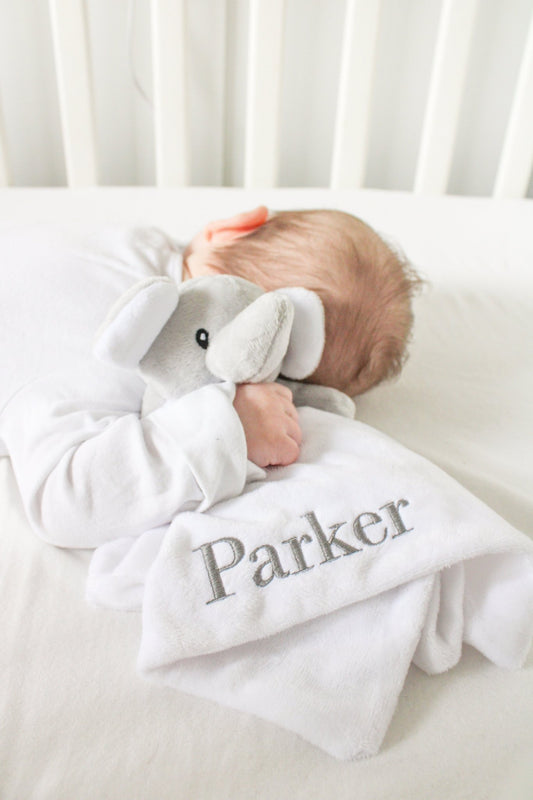 White Baby Elephant Comforter