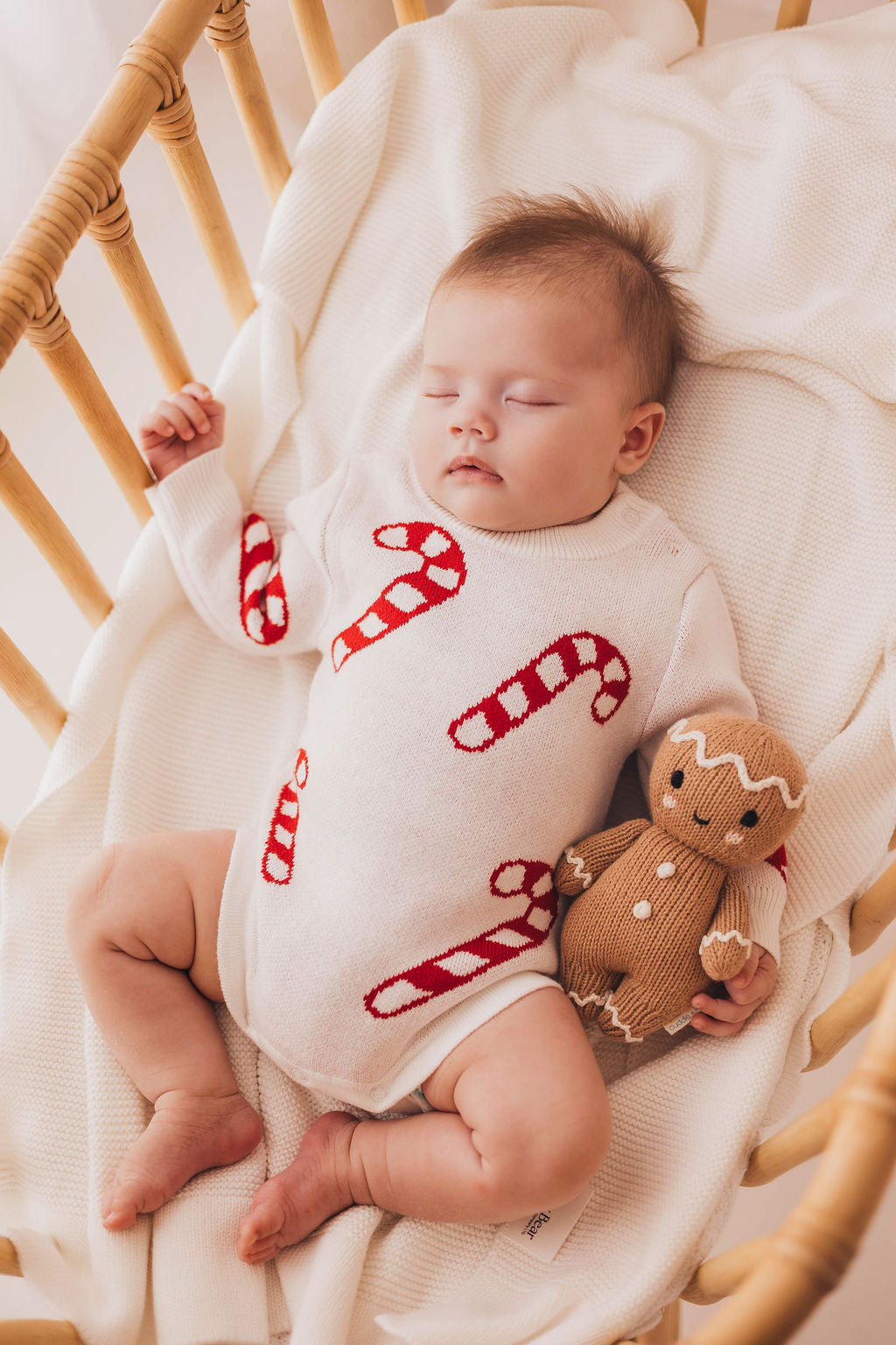 Red Candy Cane Romper | Christmas