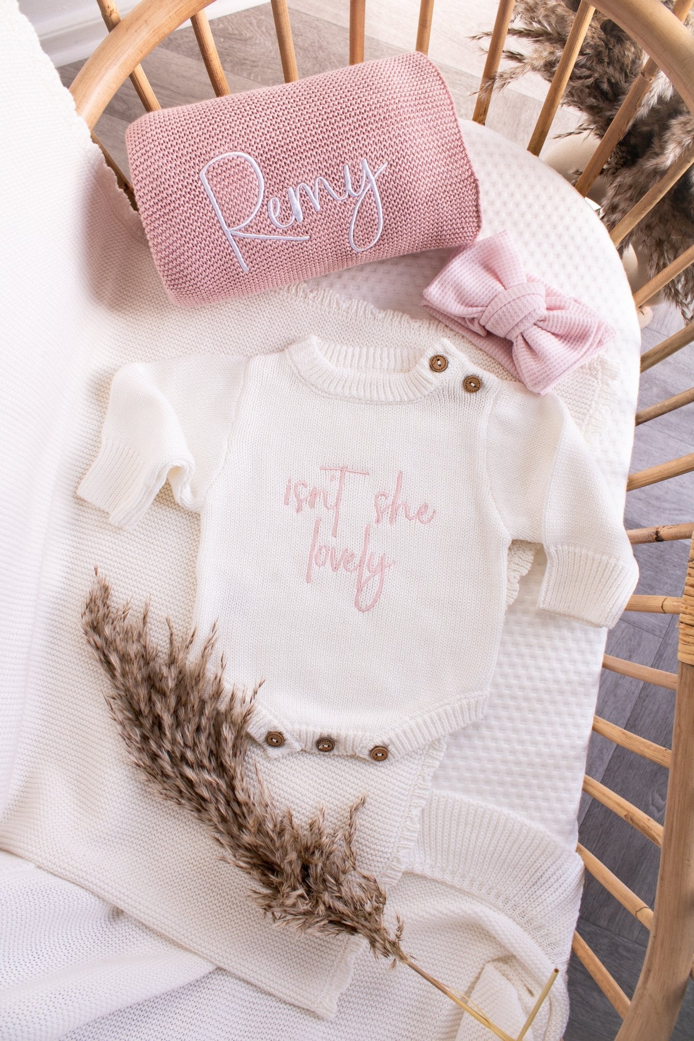 Baby Romper | Isn't She Lovely | White