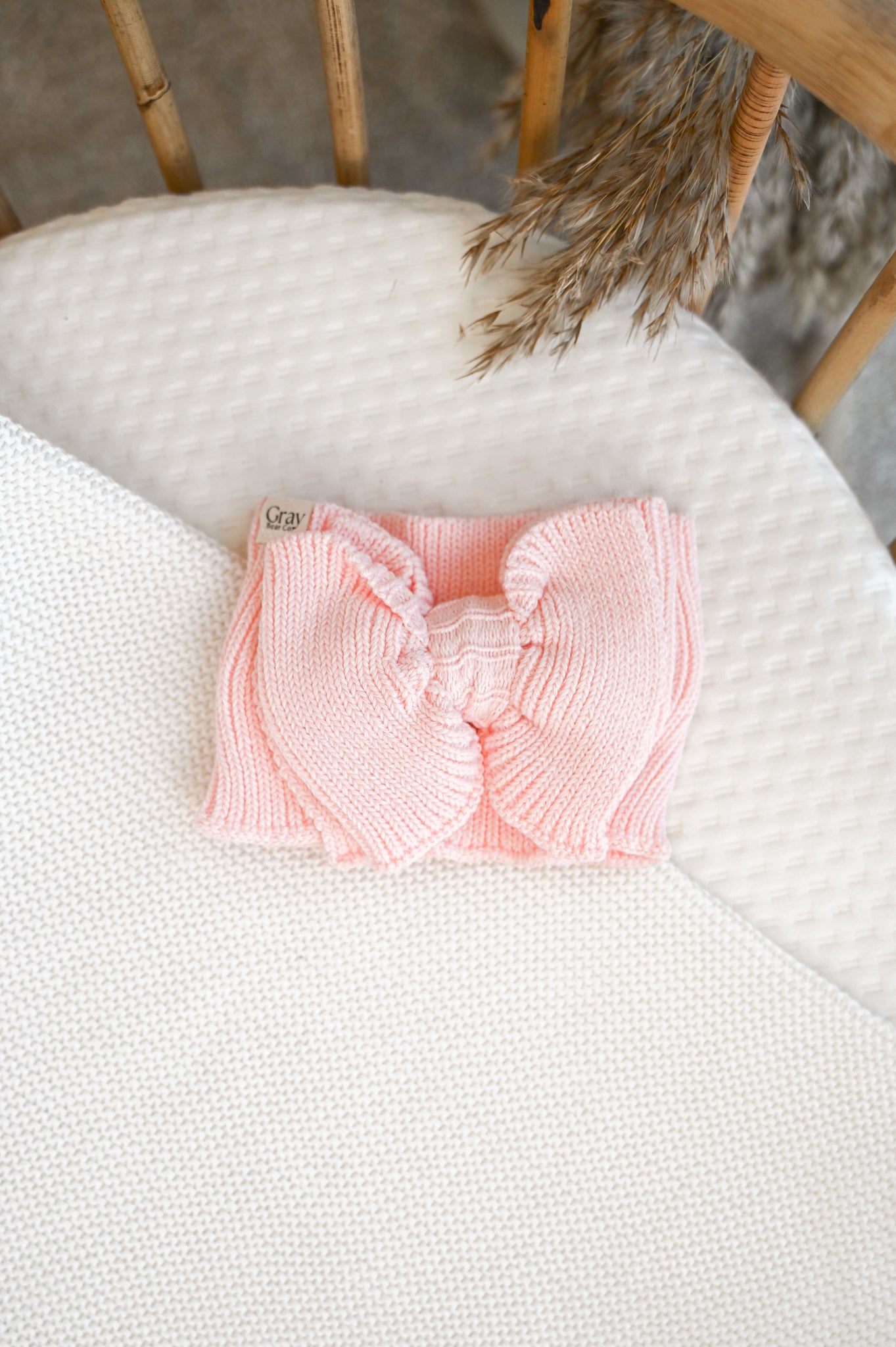 Knitted Head bow  | Blossom Pink