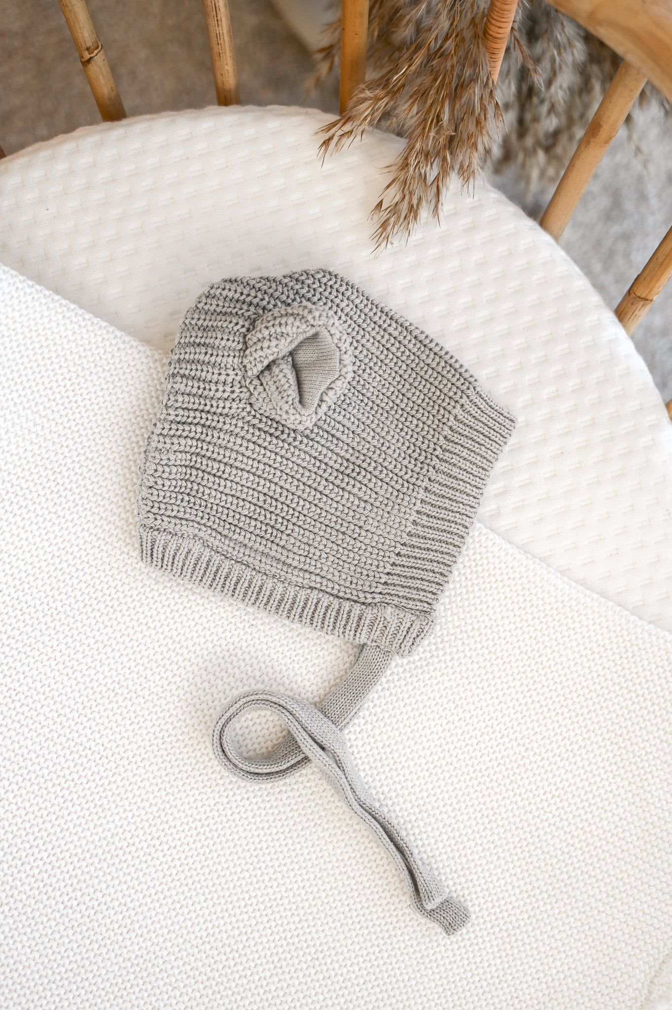 Bear Bonnet | Stone Grey