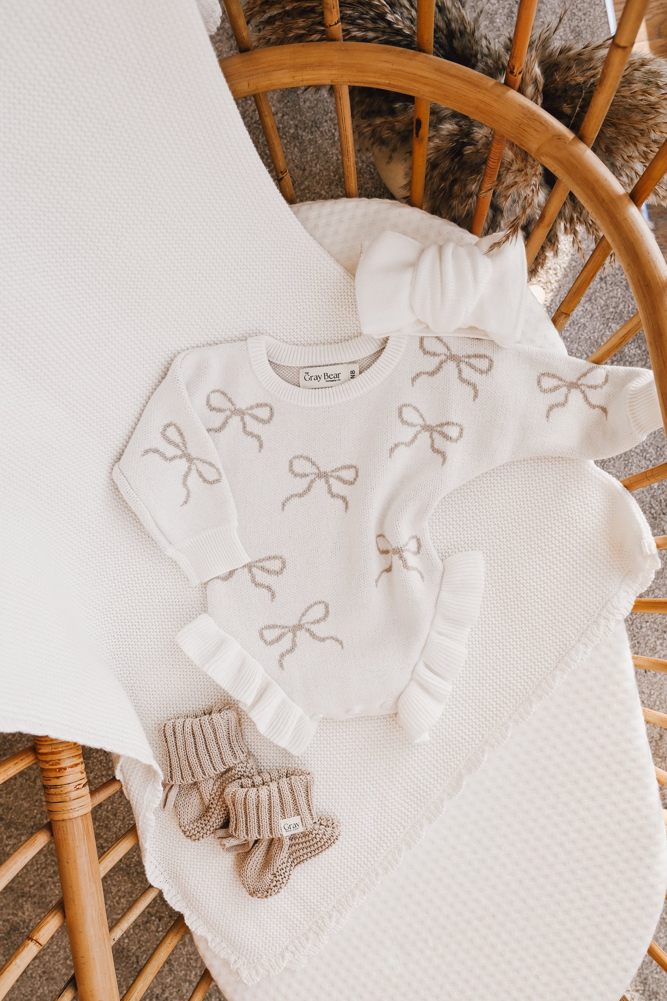 Ruffled Leg Romper | Bows