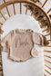 Personalised Baby Romper  | Soft Beige