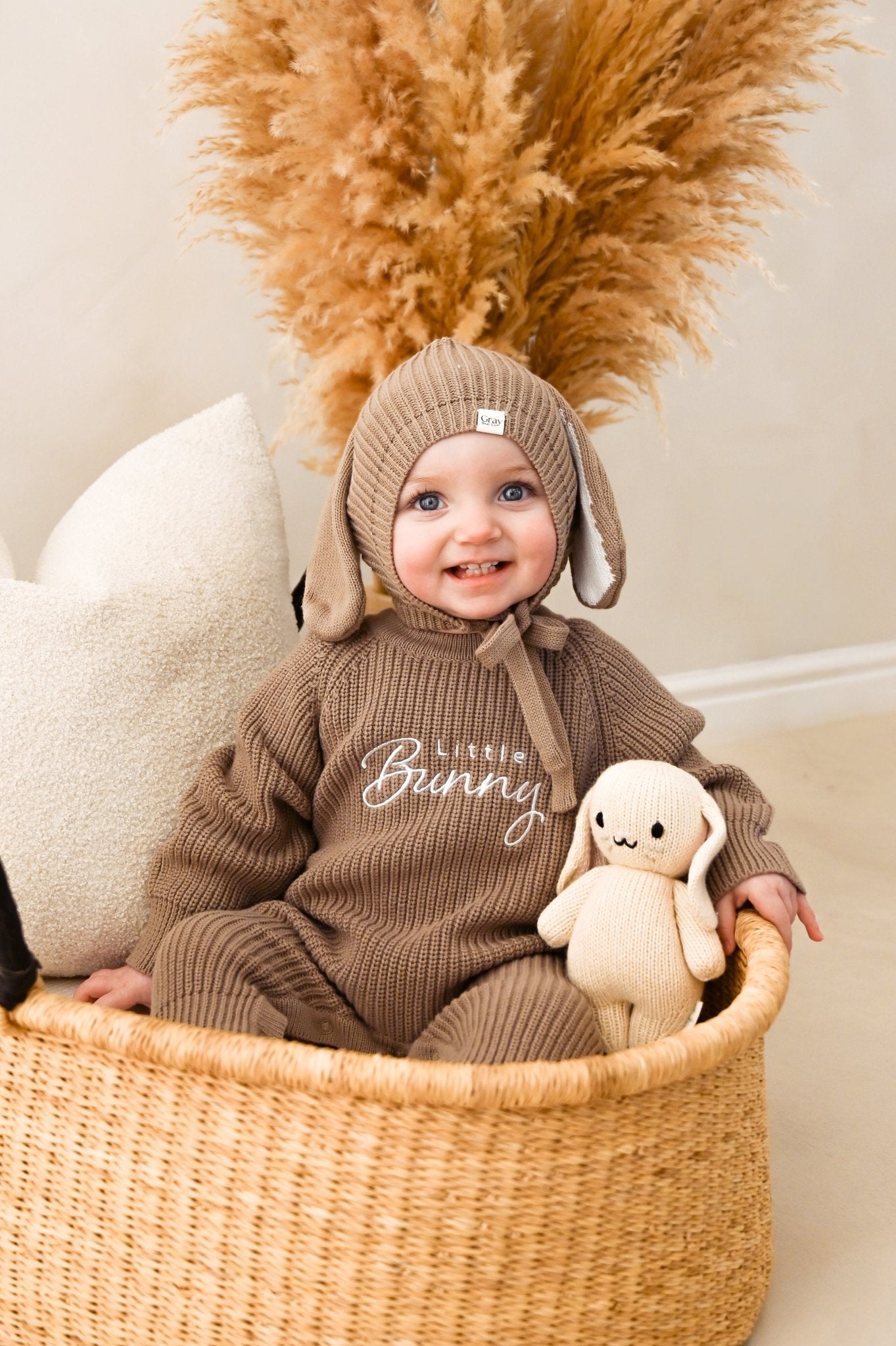 Full Length Mocha Romper | Easter Collection