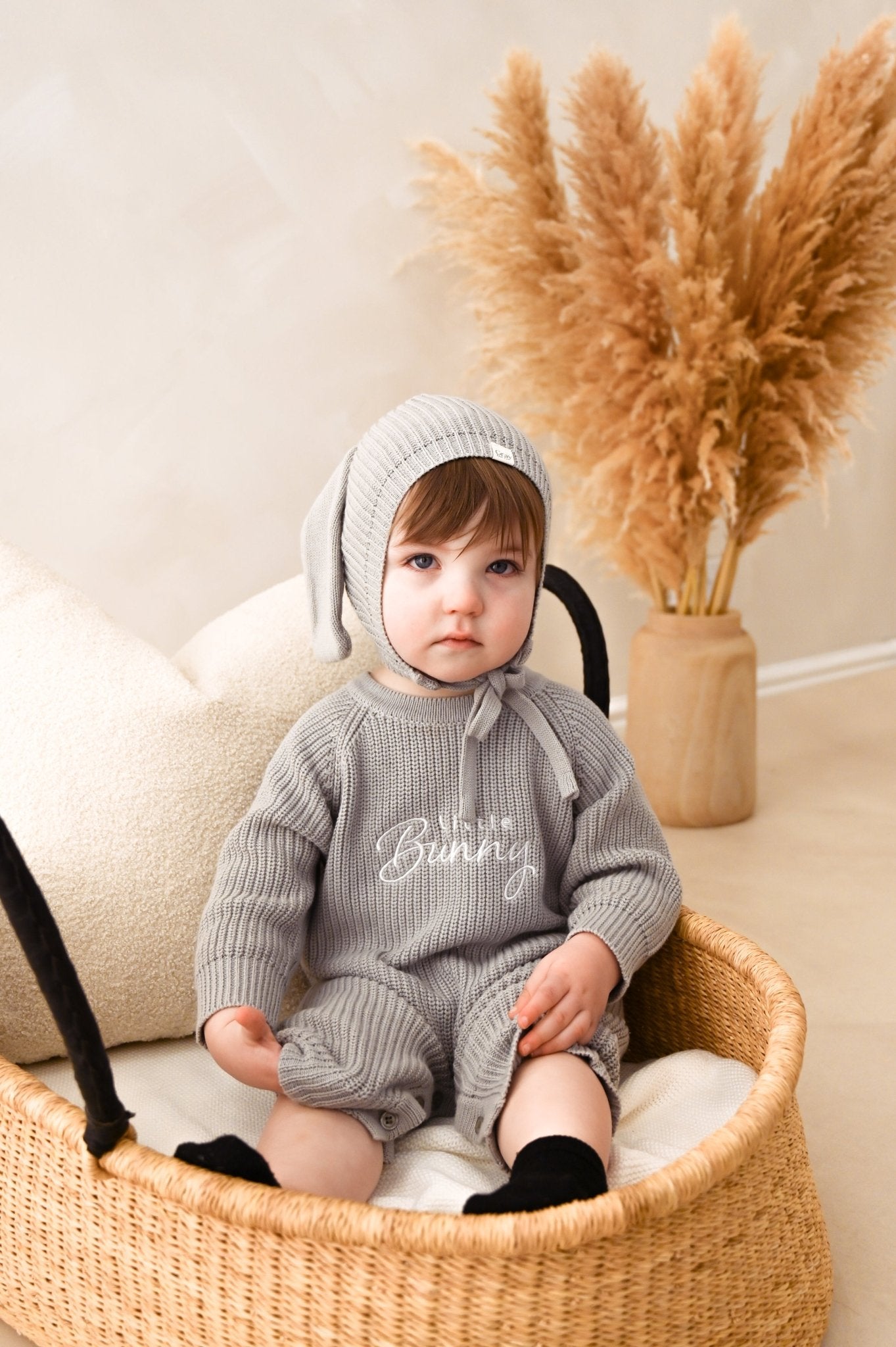 Personalised Full Length Romper | Stone Grey