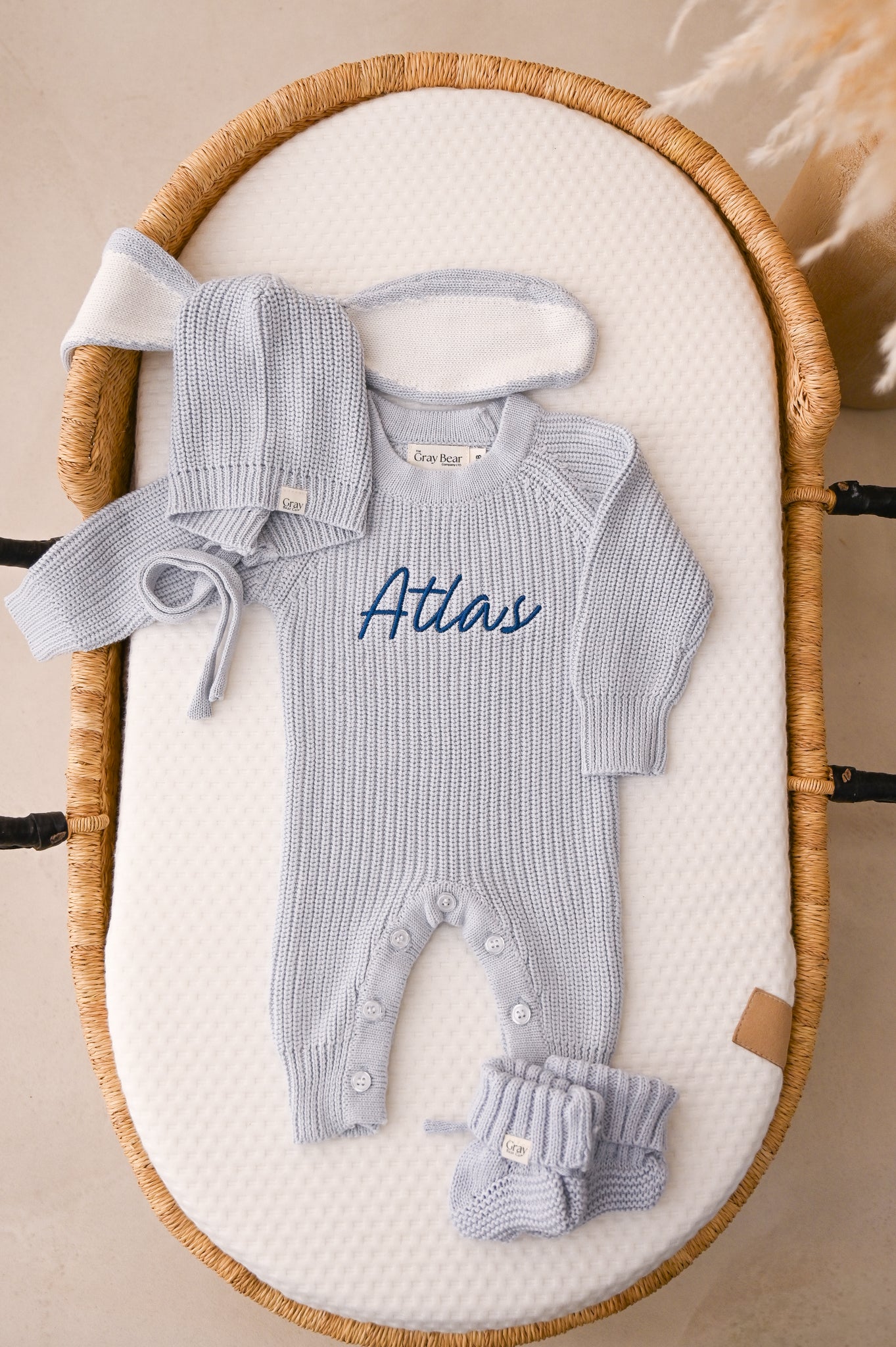 Personalised Full Length Romper | Powder Blue