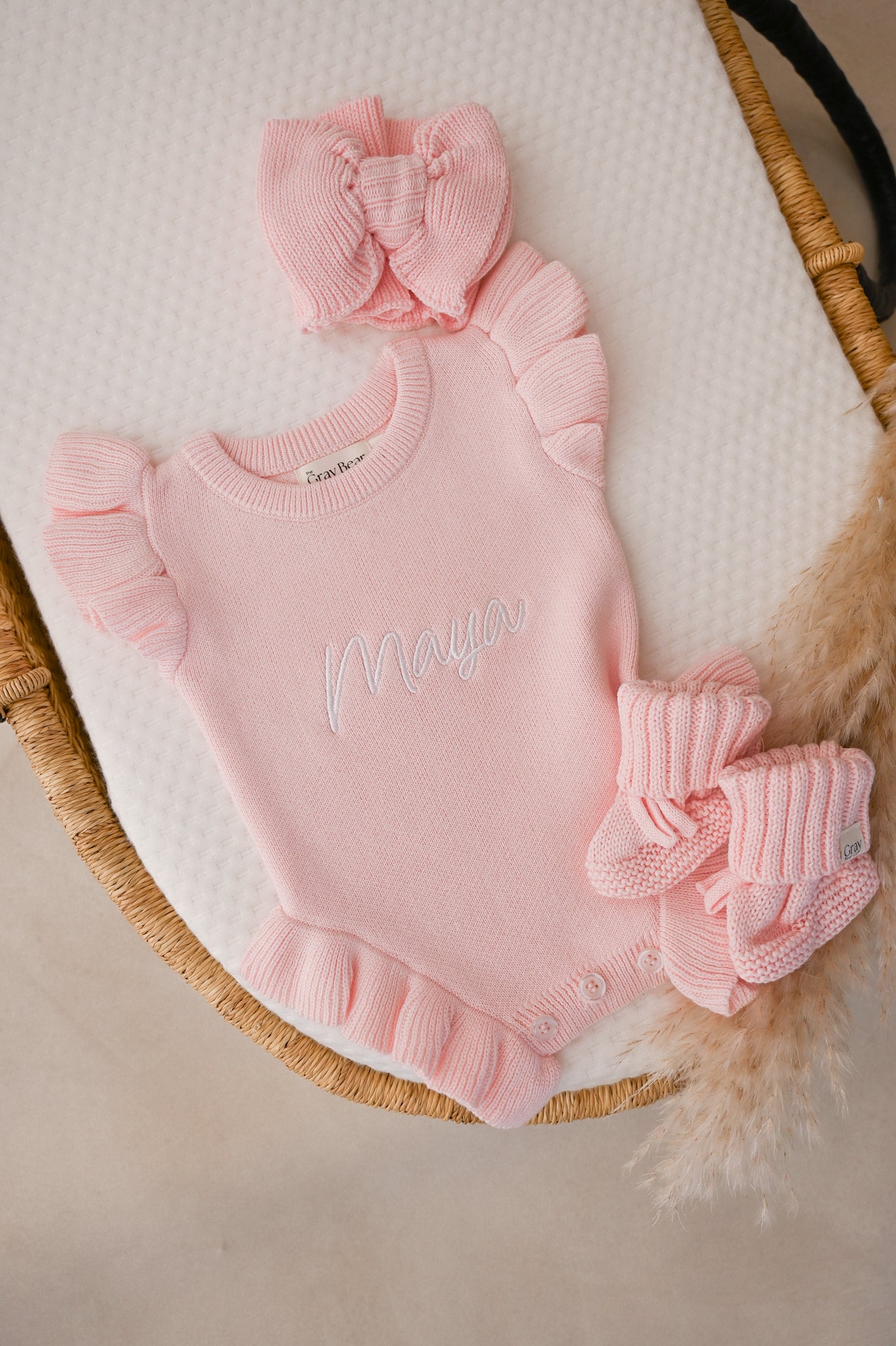 Ruffled Shoulder Romper | Blossom Pink