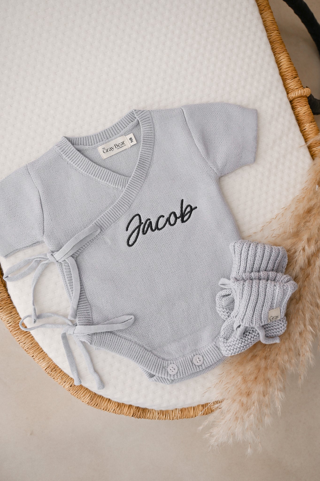 Unisex Wrap Romper | Powder Blue
