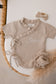 Ruffled Edge Wrap Romper | Fawn