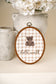 Embroidery Hoop Plaque | Bear