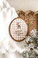 Embroidery Hoop Plaque | Christmas Reindeer