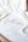 Personalised Knitted Baby Blanket - White Baby Blanket