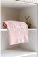 Solid Edge Baby Knit Blanket | Dusky Pink