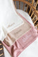 Pointelle Baby Knit Blanket - Dusky Pink