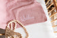 Pointelle Baby Knit Blanket - Dusky Pink