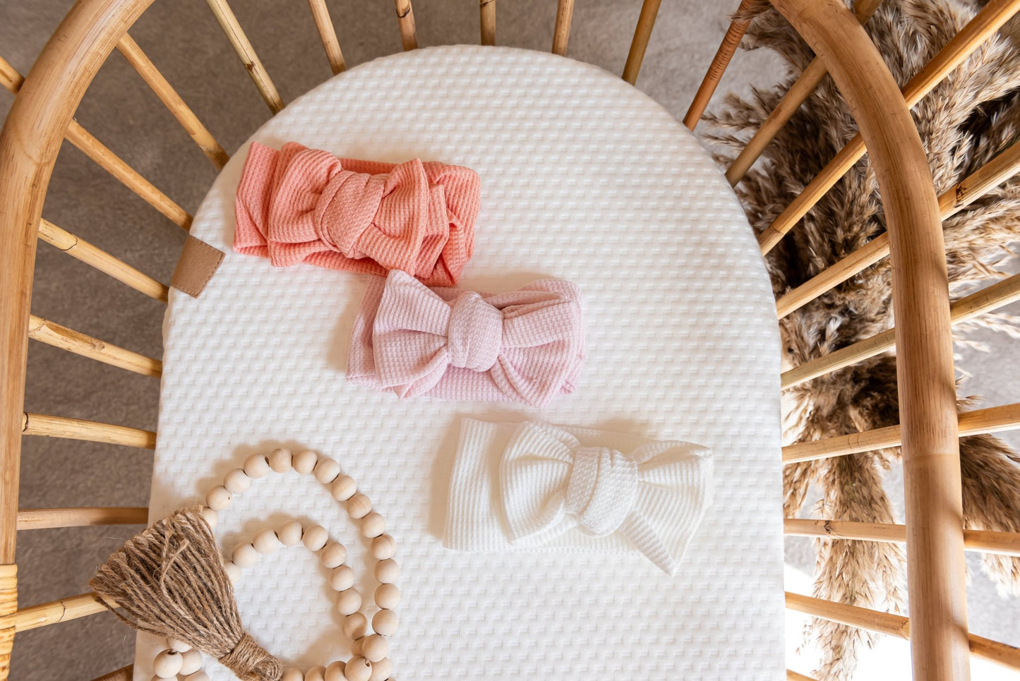 Top Knots | Baby Head Bow | Pink Set of 3