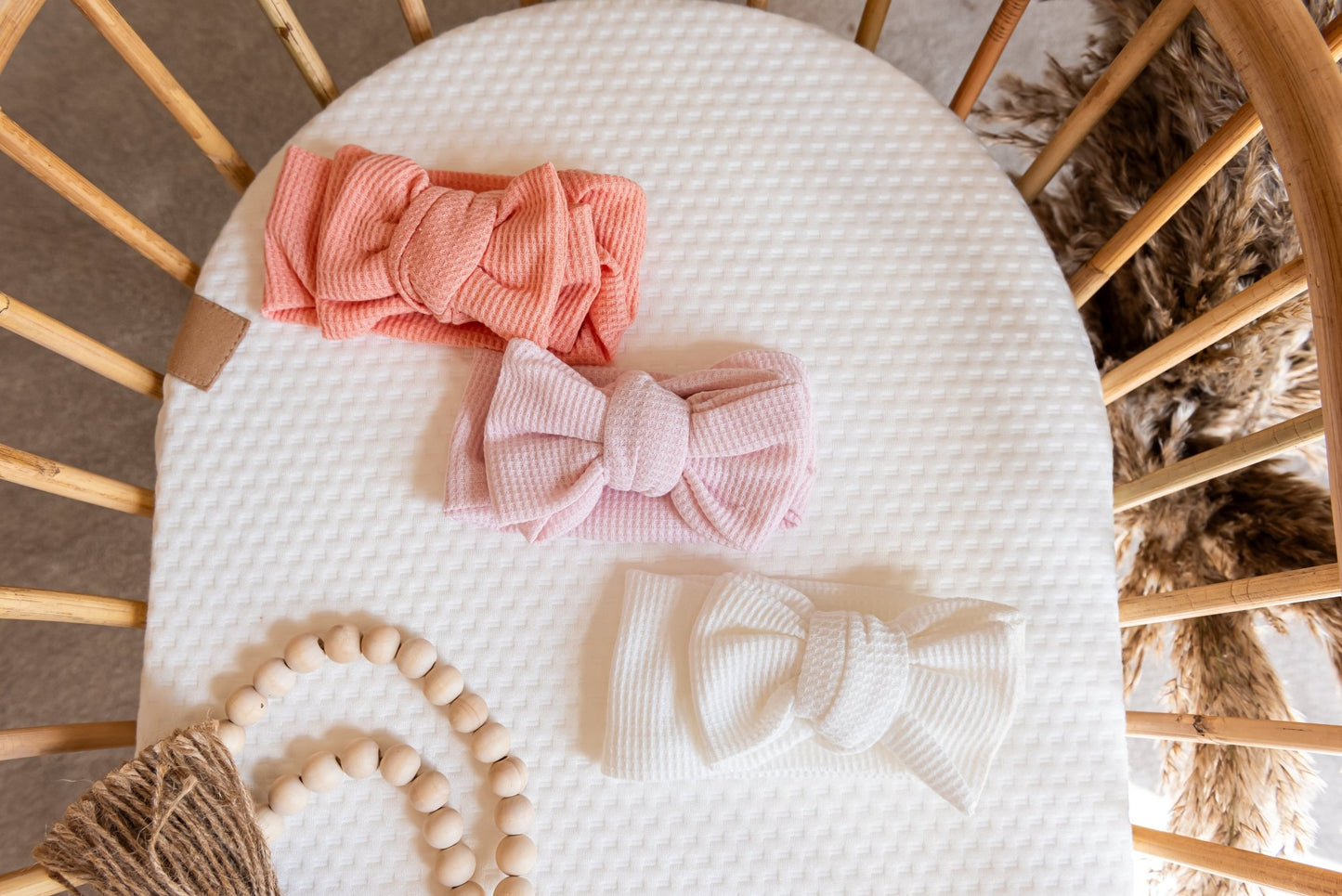 Top Knots | Baby Head Bow | Pink Set of 3