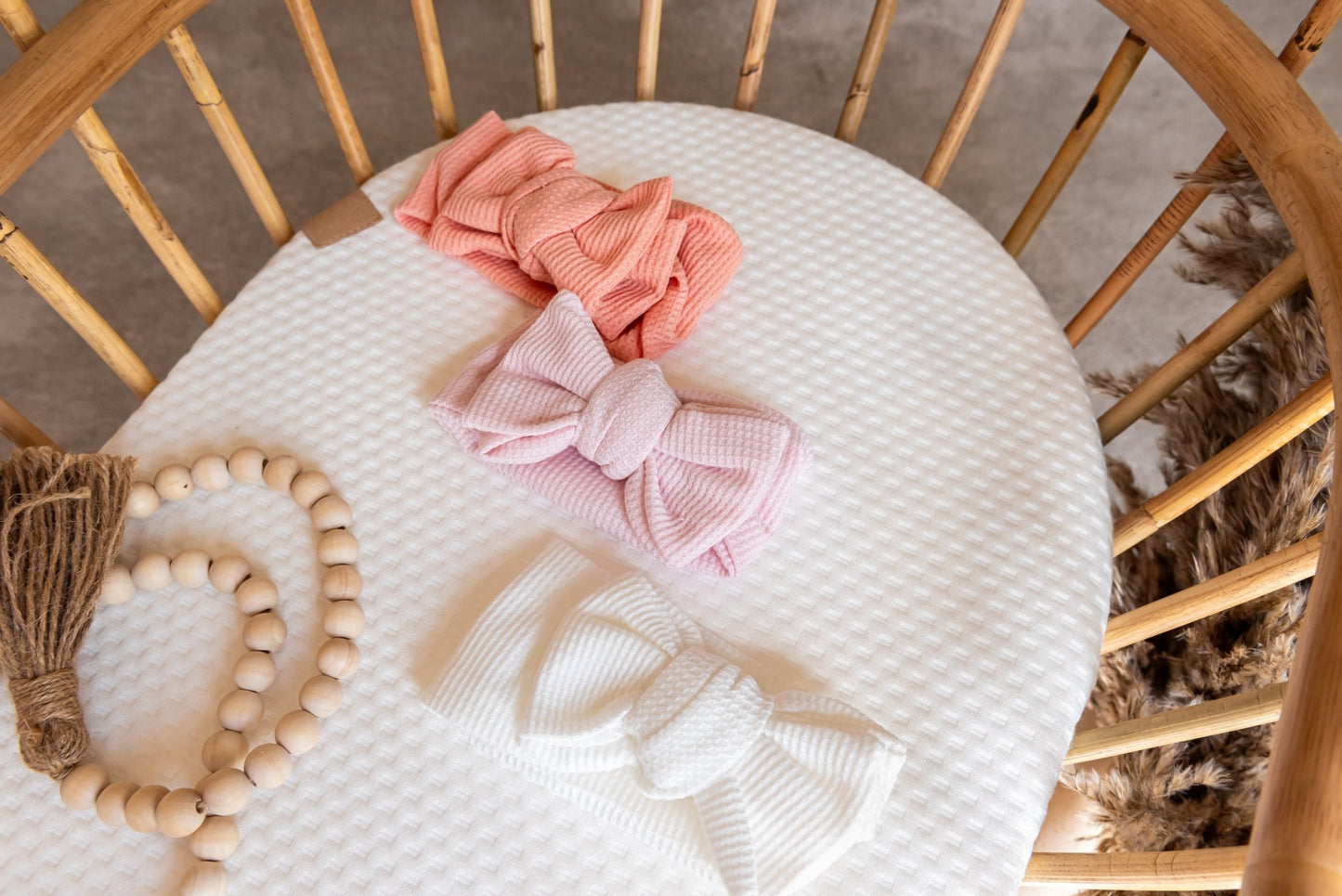 Top Knots | Baby Head Bow | Pink Set of 3