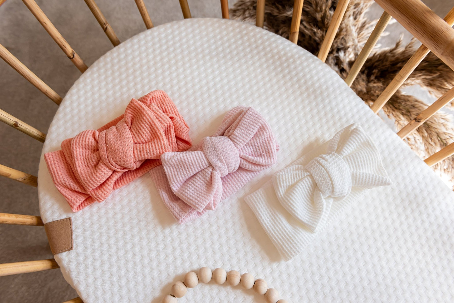 Top Knots | Baby Head Bow | Pink Set of 3