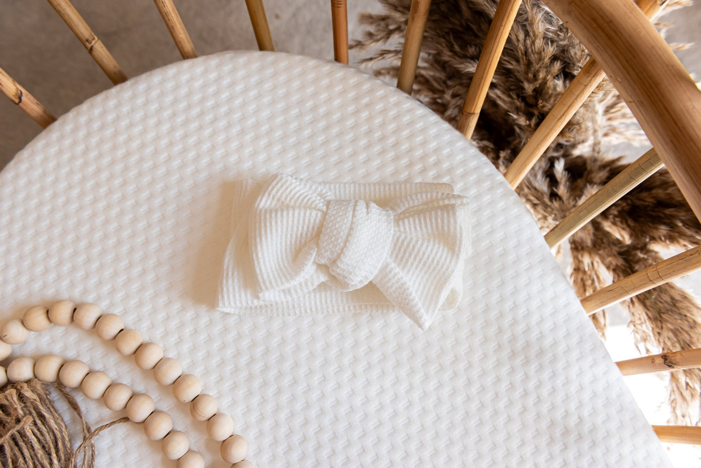 Top Knots | Baby Head Bow | White