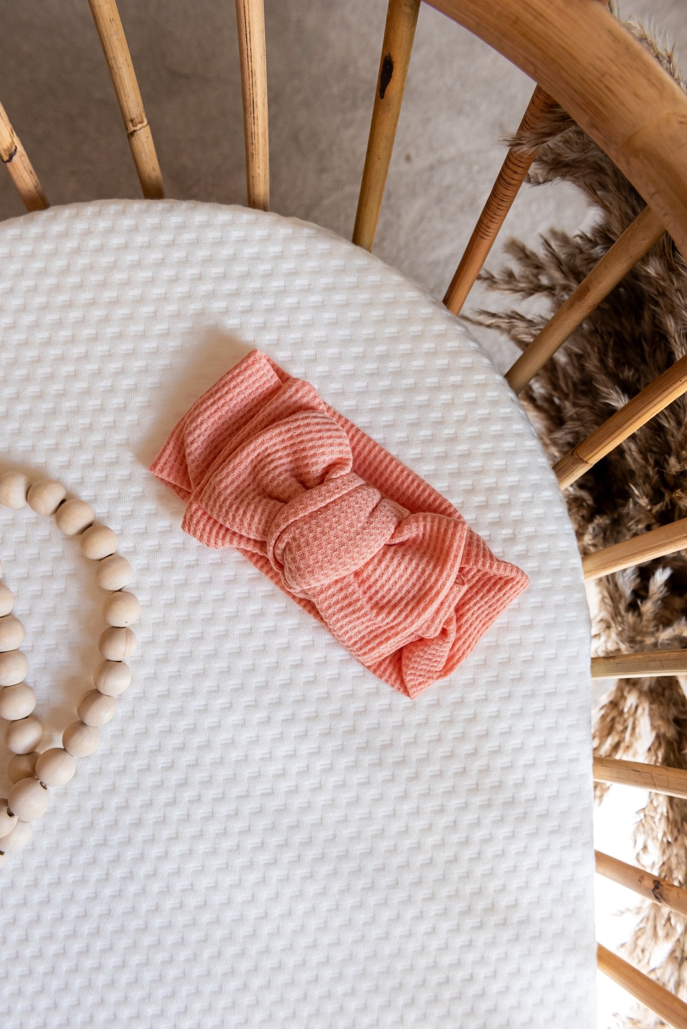 Top Knots | Baby Head Bow | Pink Coral