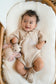Ruffled Edge Wrap Romper | Fawn