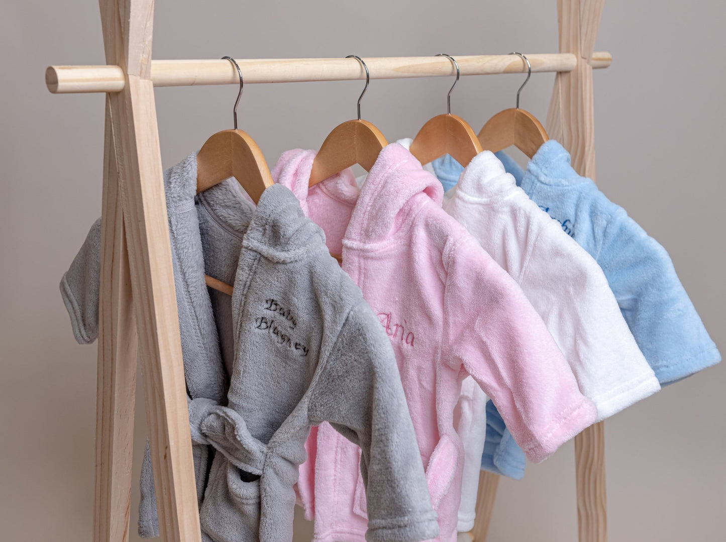 Custom bath robes for baby showers, newborns, or 1st birthdays