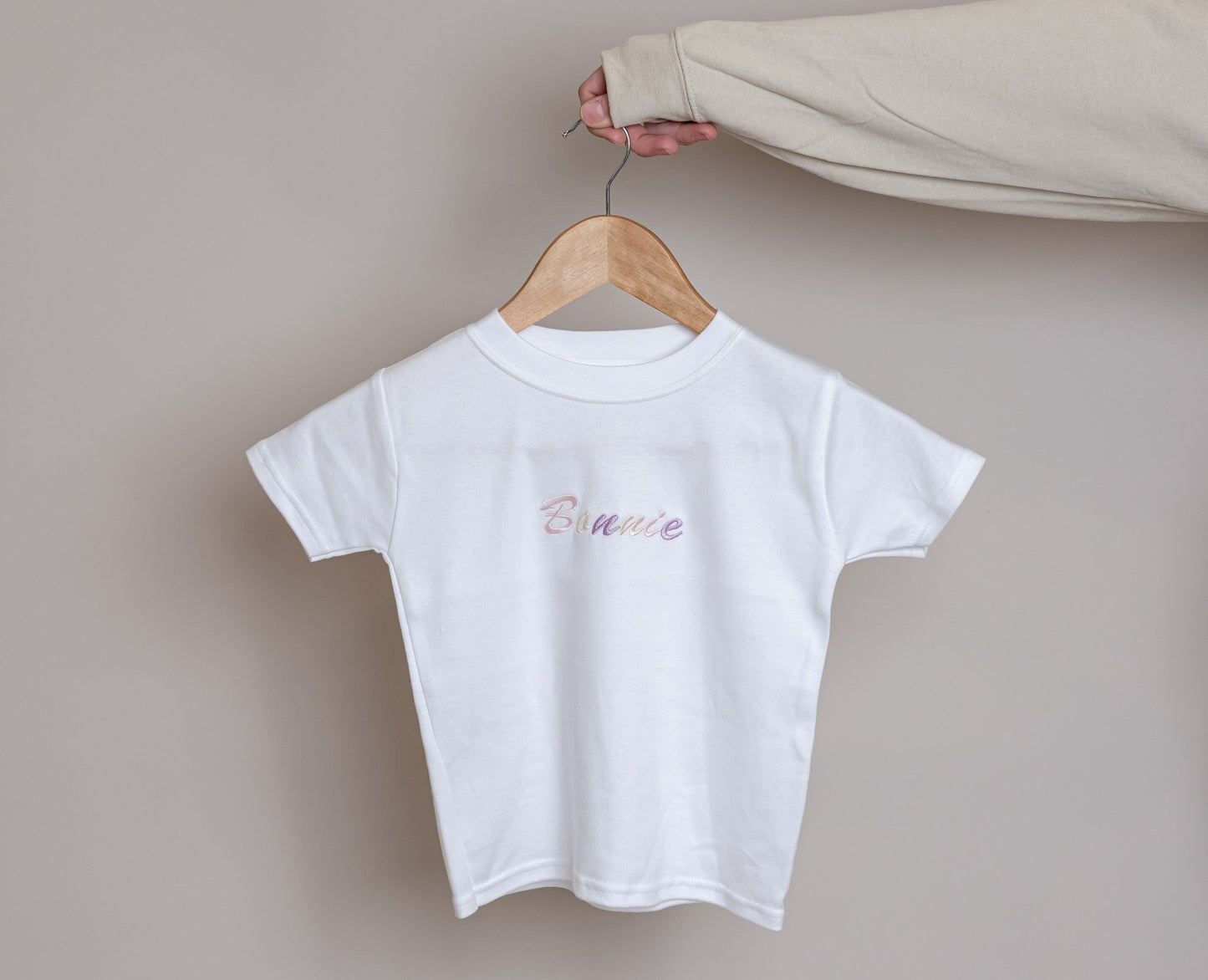 Unique children's t-shirts with customised embroidery, perfect for any occasion