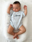 Unisex Wrap Romper | Powder Blue