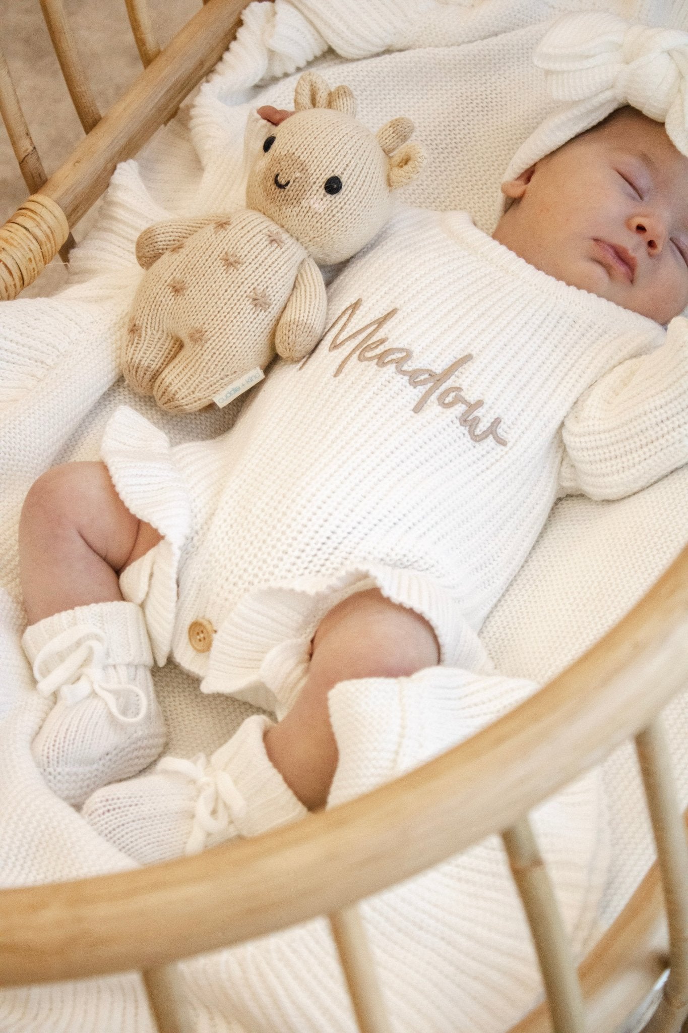 Chunky Knit Ruffle Romper Baby Girl Romper Baby girl onesie