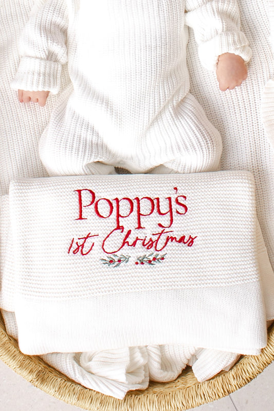 Personalised First Christmas Blanket | Christmas Collection