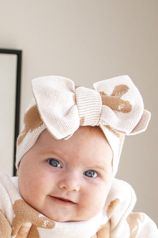 Gingerbread Head bow | Christmas Collection