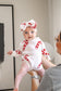 Red Candy Cane Romper | Christmas Collection