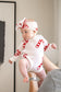 Red Candy Cane Romper | Christmas Collection