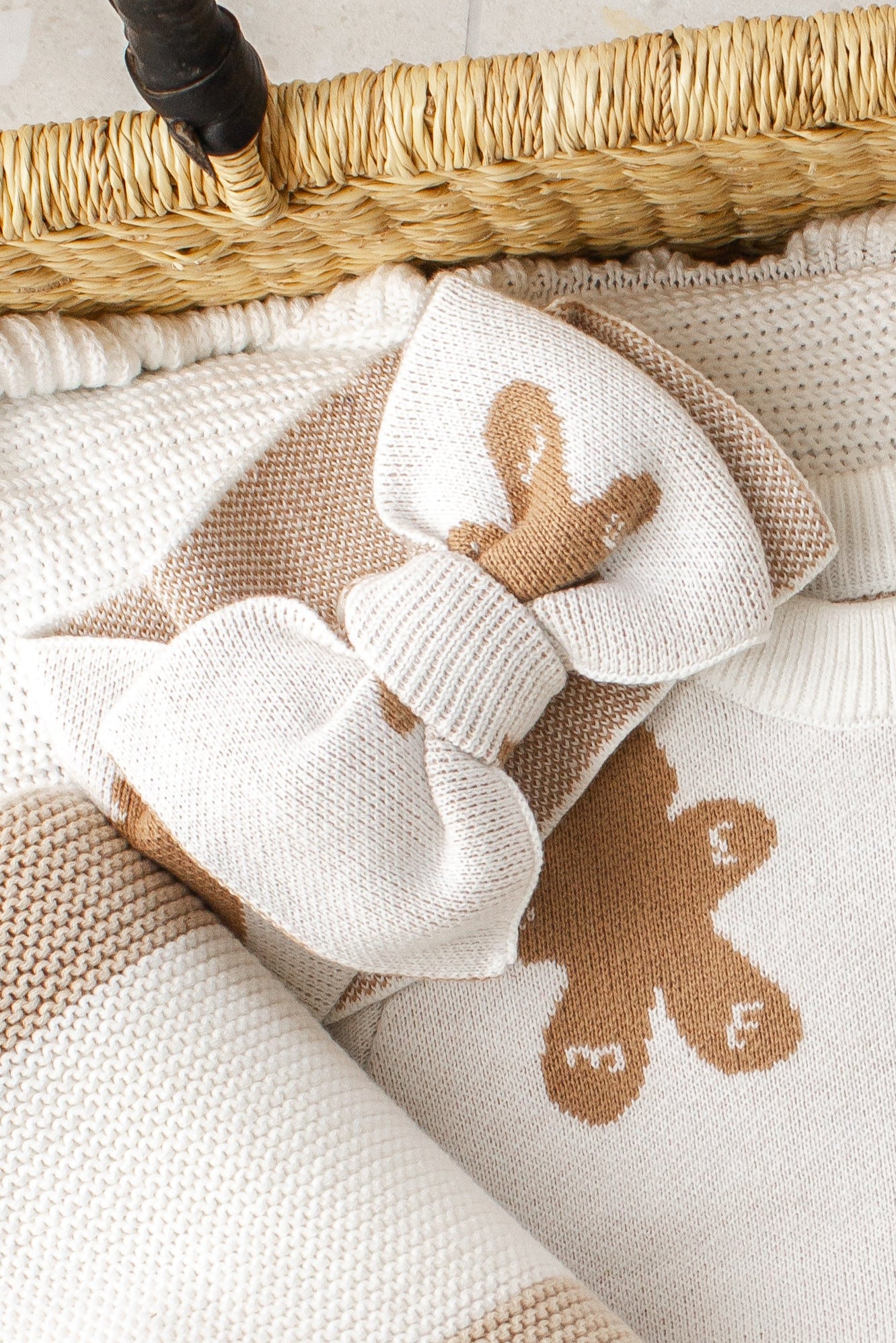 Gingerbread Head bow | Christmas Collection