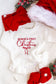 Personalised First Christmas Ruffle Romper