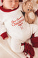 Unisex Personalised first Christmas Romper | Colour Block