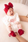 Personalised First Christmas Ruffle Romper