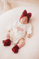 Personalised First Christmas Ruffle Romper