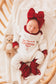 Unisex Personalised first Christmas Romper | Colour Block