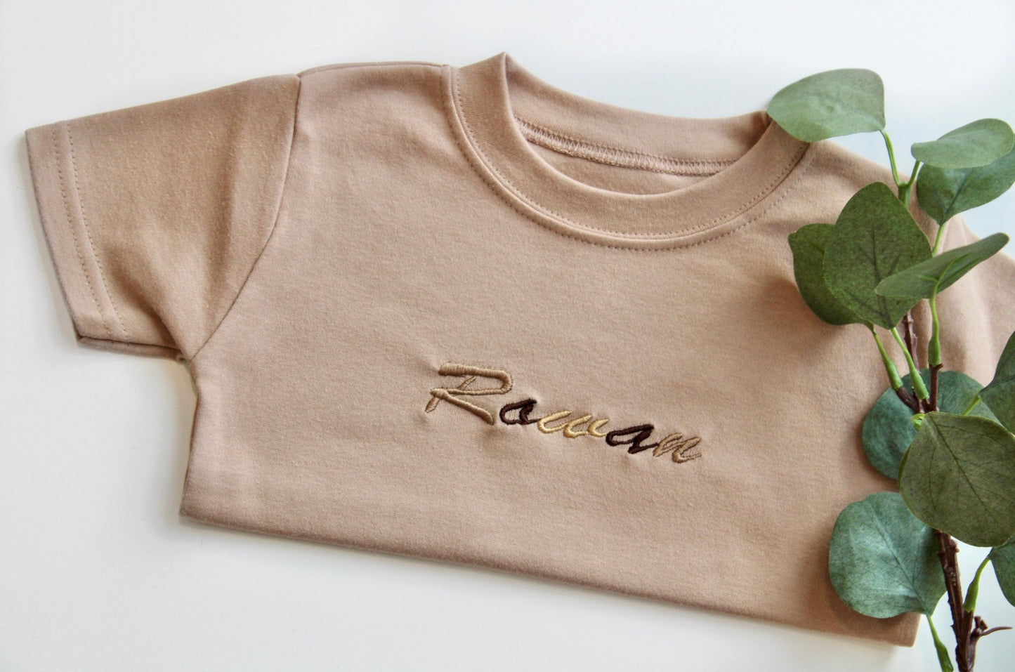 Customisable children's t-shirt made from breathable cotton, perfect for everyday wear